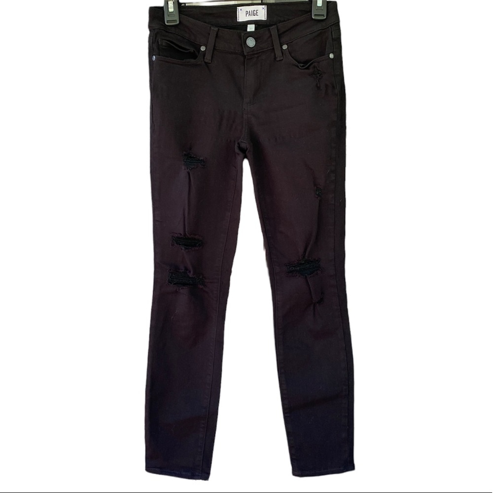 Black verdugo crop skinny jeans54% rayon, 23% cotton, 22% polyester, 1% spandex